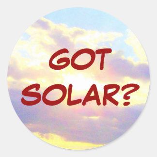 Redonda ¿SE HIZO SOLAR? pegatina