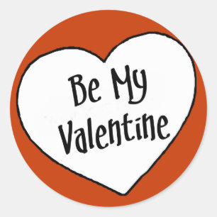 Redonda Sé mi Valentín - Pegatina