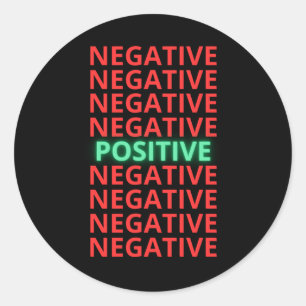 Redonda Sé positivo, bueno, bueno, amor propio, Pegatina d
