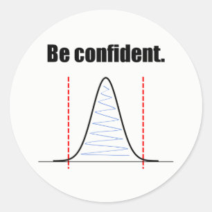 Redonda Sea pegatina confiado de los intervalos de