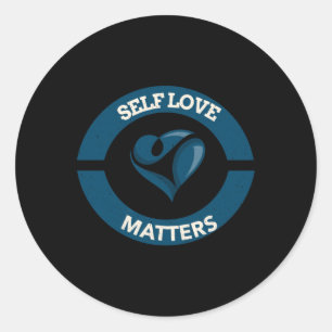 Redonda Self Love S Pegatina