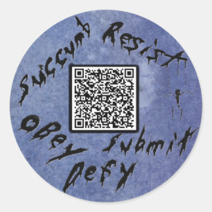 Redonda Sentiaverum QR Pegatina 1