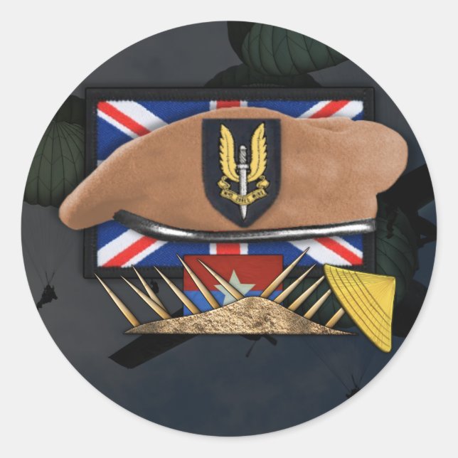 Redonda Servicio aéreo especial de Australia como Pegatina (Anverso)