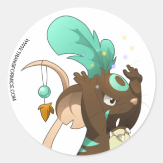 Redonda Shaman Pegatina