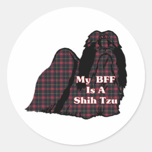 Redonda Shih Tzu BFF Pegatina