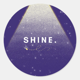 Redonda Shine Bright Pegatina