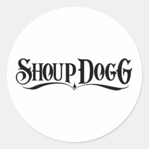 Redonda Shoup Dogg Pegatina