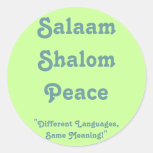 Redonda Significado del Pegatina de Paz