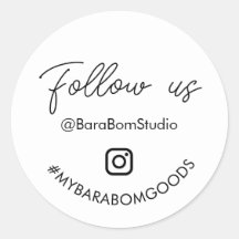 Síguenos en Instagram Pegatina de paquete
