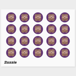 Redonda Símbolo Adinkra Africano (Fuerza) Pegatina
