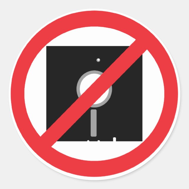 Redonda Sin Pegatina de Floppies (Anverso)