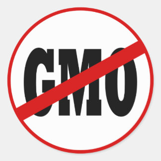 Redonda Sin Pegatina de GMO