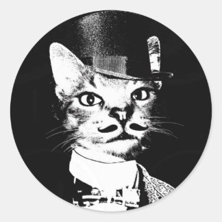 Redonda Sir Oswin Cat Pegatina