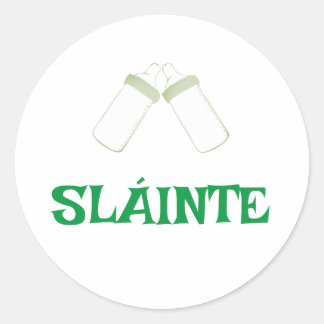 Redonda SLÁINTE Pegatina