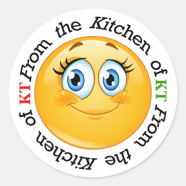 Redonda SMILE Kitchen Pegatina - SRF (Anverso)
