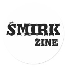 Smirk Zine pequeño pegatina