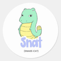 Snake (Serpiente + Gato) Pegatina lindo
