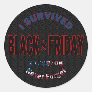 Redonda Sobreviví al Pegatina del Black Friday