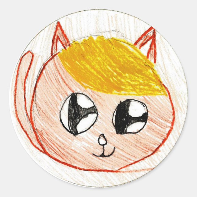 Redonda Sofia H: Pegatina redondo (Anverso)