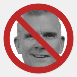 Redonda Solo di no a Matt pegatina