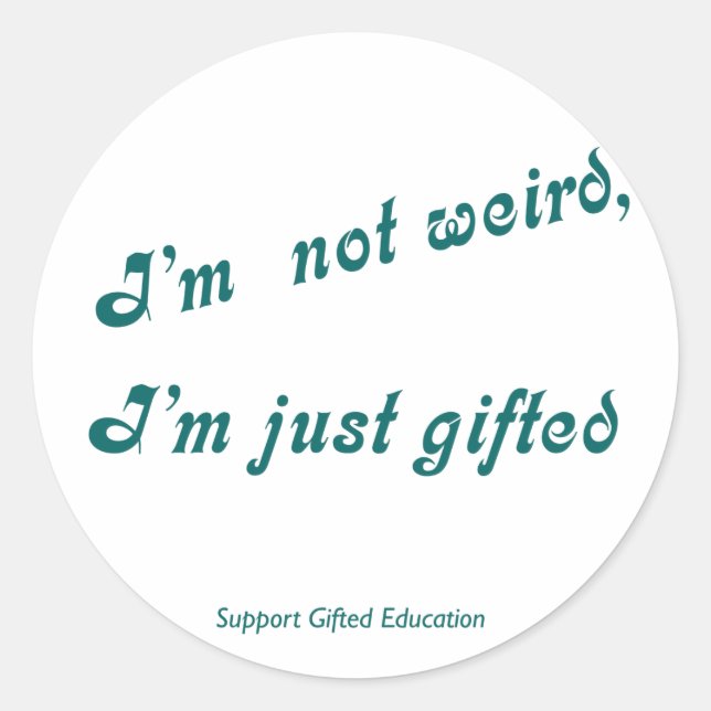 Redonda Sólo Pegatina con regalo (Anverso)