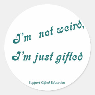 Redonda Sólo Pegatina de regalo