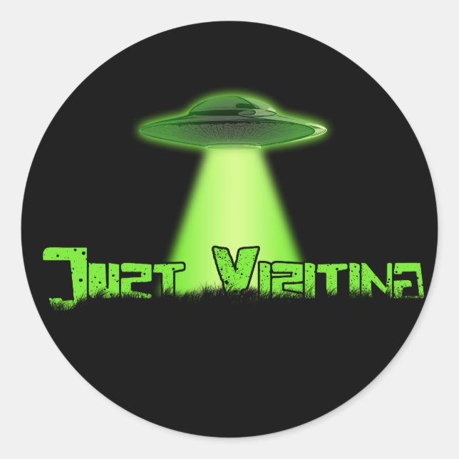 Redonda Sólo visita al Pegatina V2 (Anverso)