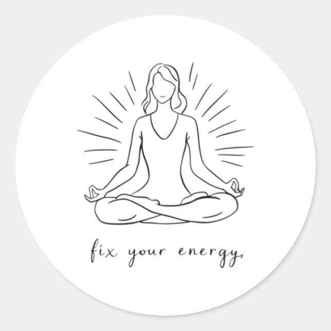 Redonda Solucionar su Pegatina de energía (Anverso)