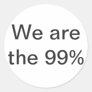 Redonda Somos el 99% pegatina