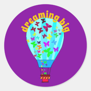 Redonda Soñando a un gran pegatina