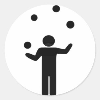 Redonda "¡Soy un Juggler!" Pegatina