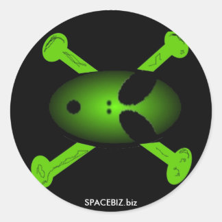 Redonda SpaceBiz.biz Pegatina xx08