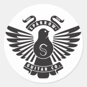 Redonda Sparrow Emblem Pegatina