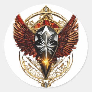 Redonda "Sparrow Whispers: Pegatina