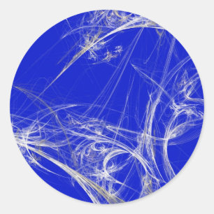 Redonda Spider Web Fractal BackgroundRound Pegatina