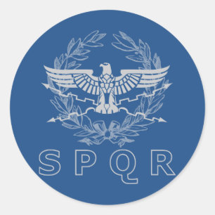 Redonda SPQR Pegatina del Imperio Romano