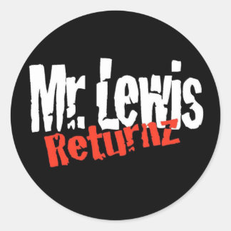 Redonda Sr. Lewis Returnz Pegatina