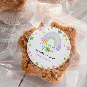 Redonda St. Patrick Lucky One Birthday Pegatina Labels