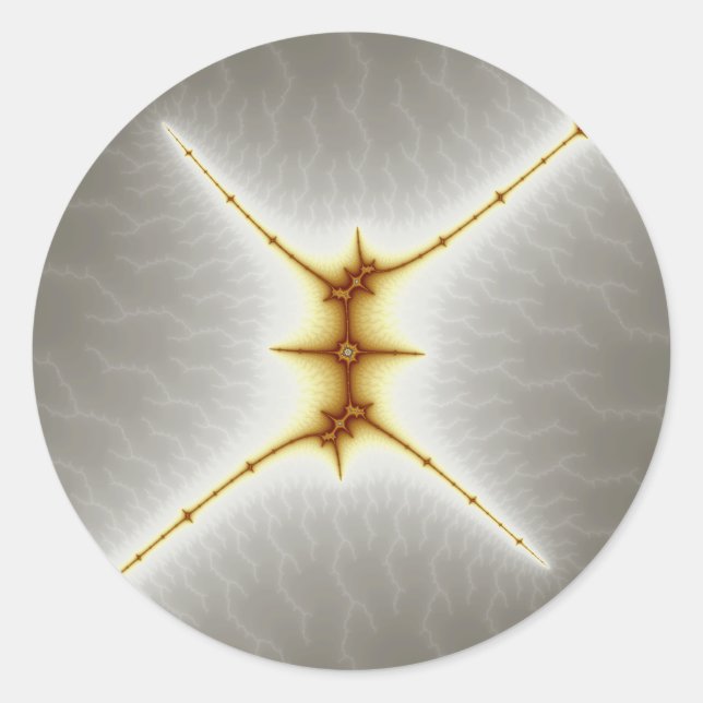 Redonda StarX - Pegatina fractal (Anverso)