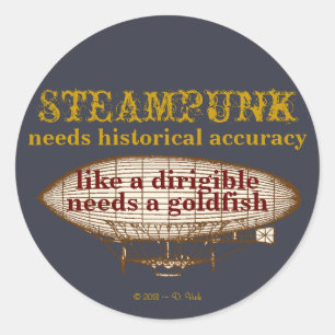 Redonda Steampunk Needs Pegatina