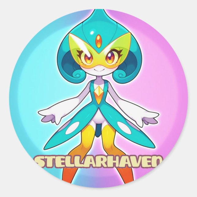 Redonda StellarHaven - Pegatina Sparkey 01 (Anverso)