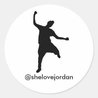 Redonda Str8 Drop Pegatina (@shelovejordan)