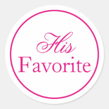 "Su favorita" novia favorita a Pegatina - rosa