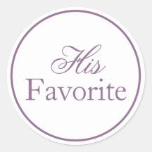 Su Pegatina Boda favorita Lilac Lavender Purple