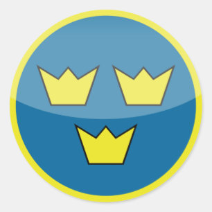 Redonda suecia redondel pegatina