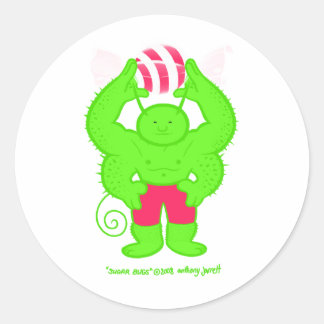 Redonda Sugar Bug 3 sin logo Pegatina