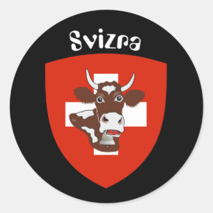 Redonda Suiza Suisse Svizzera Svizra pegatina