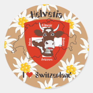 Redonda Suiza Suisse Svizzera Svizra pegatina