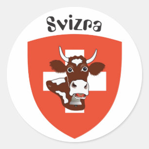 Redonda Suiza Suisse Svizzera Svizra pegatina