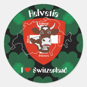 Redonda Suiza Suisse Svizzera Svizra pegatina